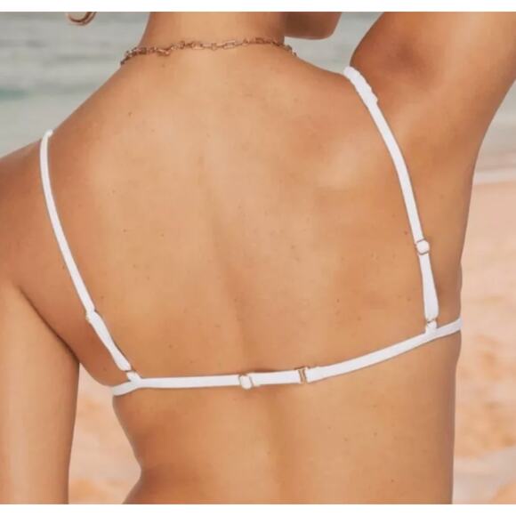 Andie Swim White Bikini Top Demi Moore Tropez - Picture 4 of 10